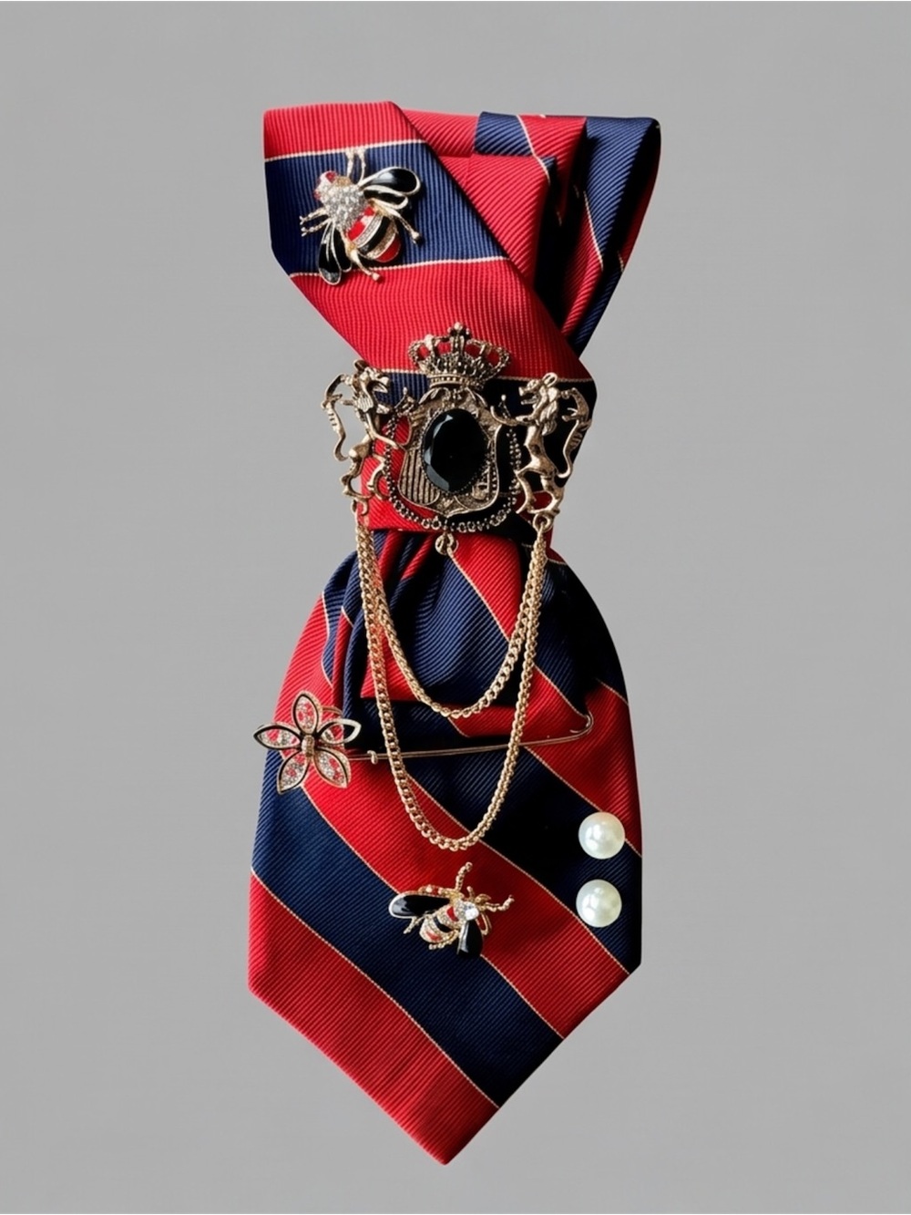 One of a kind, necklace, tie, statement, piece, necklace, jewelry.